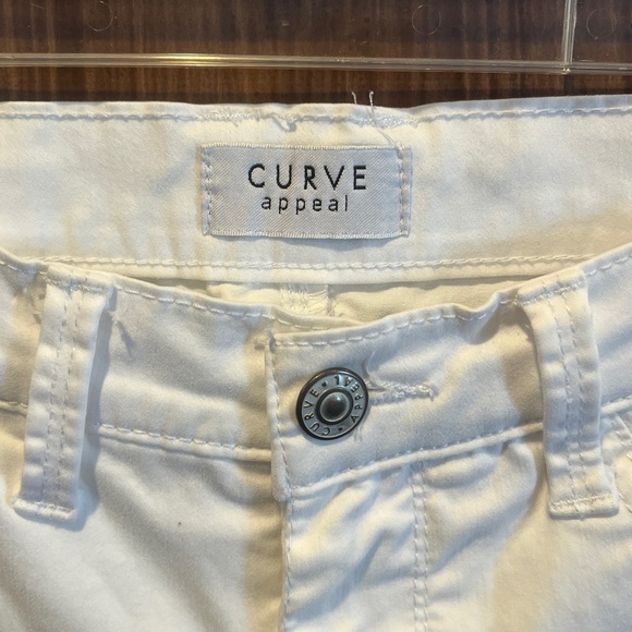 Curve Appeal White Slim Straight Leg Jeggings - Picture 2 of 9